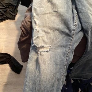 Torrid light wash ripped jeans